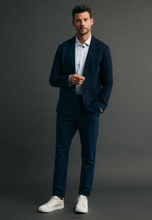 Mexxmodra moški raztegljiv mornarsko modri blazer 860R463