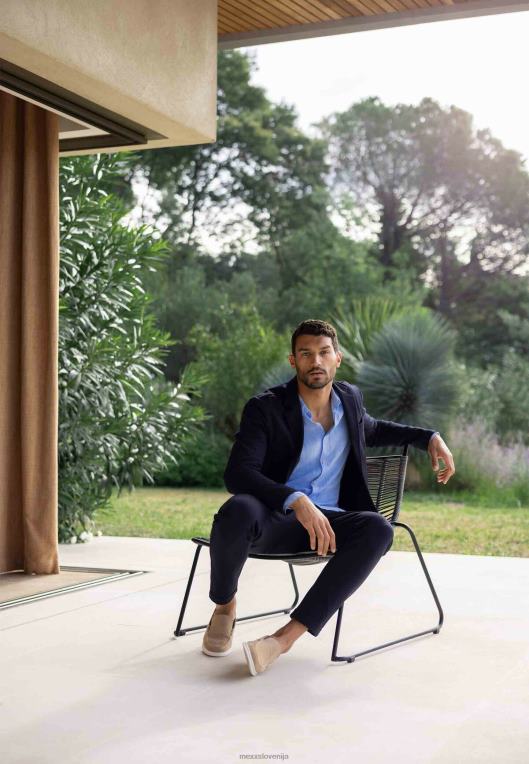 Mexxmodra moški raztegljiv mornarsko modri blazer 860R463