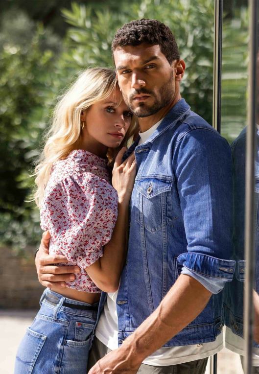 Mexxbež moški denim jakna krona belilo 860R522