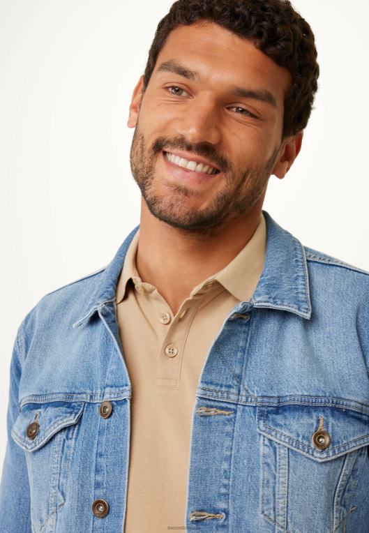 Mexxbež moški denim jakna krona belilo 860R522
