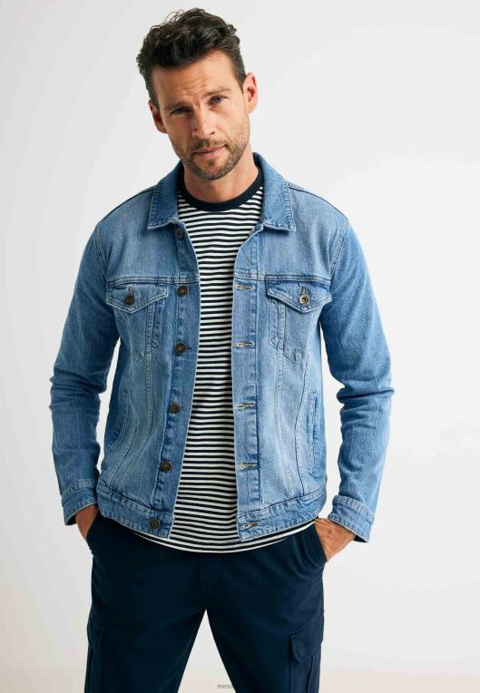 Mexxbež moški denim jakna krona belilo 860R522