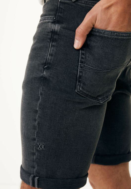 Mexxschwarz moški steve jeans kratke črne 860R549