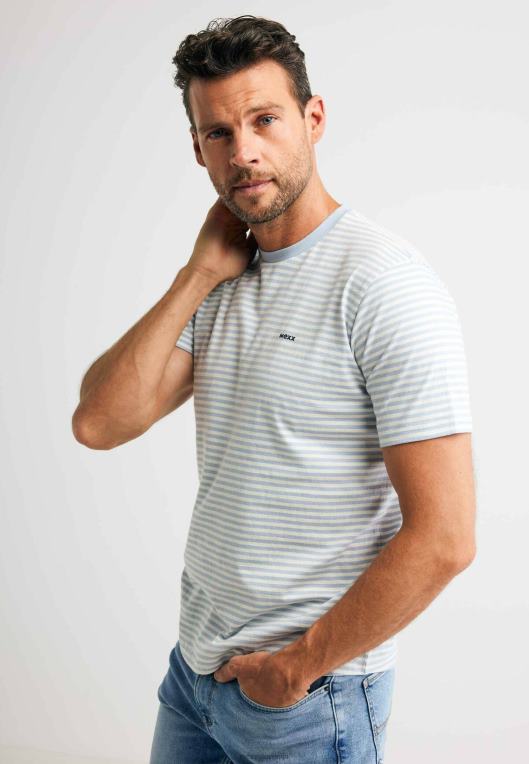 Mexxmodra moški majica črtasto svetlo 860R513