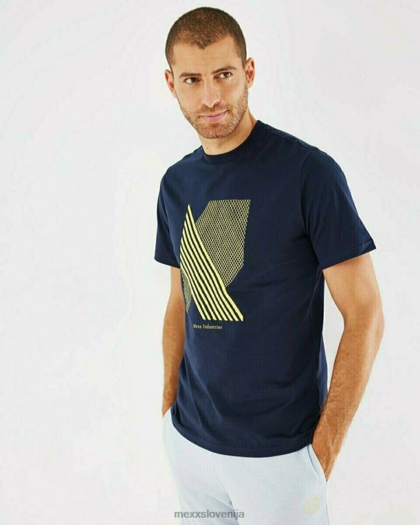 Mexxmodra moški mornarsko modra majica z okroglim izrezom 860R587