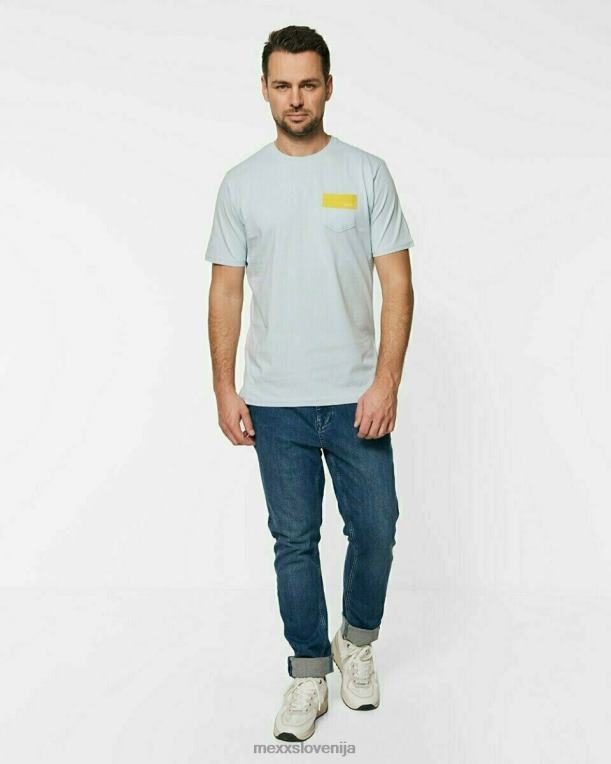 Mexxmodra moški svetla majica z okroglim izrezom 860R736