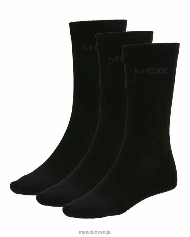 Mexxschwarz moški športne nogavice črne 860R609