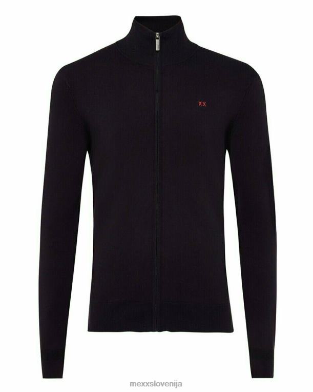 Mexxmodra moški mornarsko modra fino pletena jopica 860R626