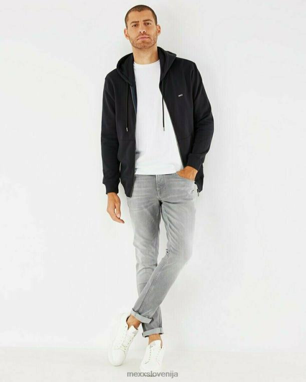 Mexxschwarz moški črna jopica s kapuco 860R619