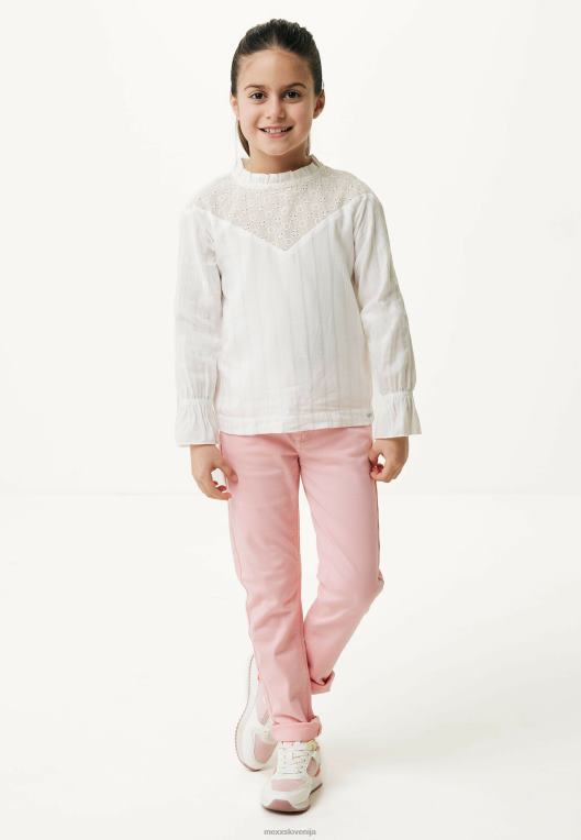 Mexxbež dekleta umazano bela bluza za vezenje 860R810