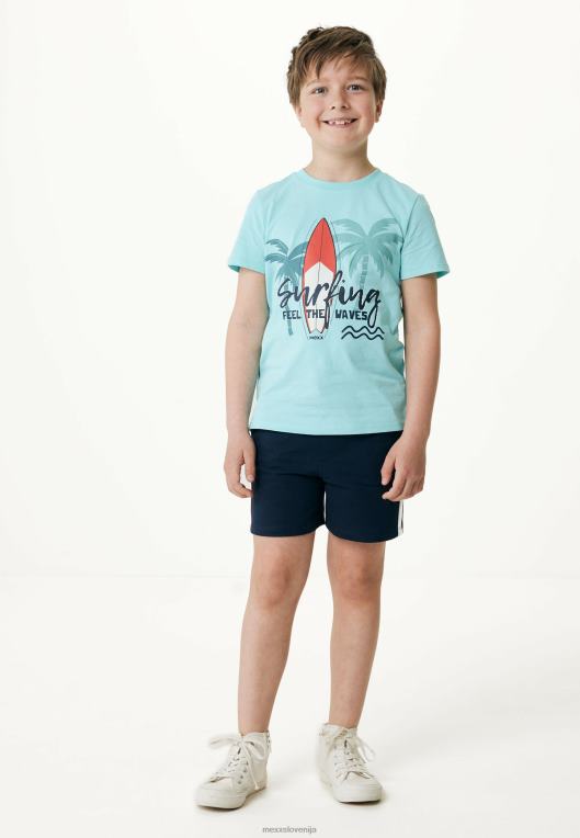 Mexxmodra fantje mornarsko modri puloverji s potiskanimi črtami 860R884