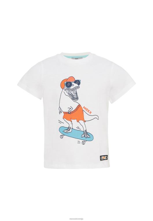 Mexxbež fantje majica s kratkimi rokavi, umazano bela 860R902