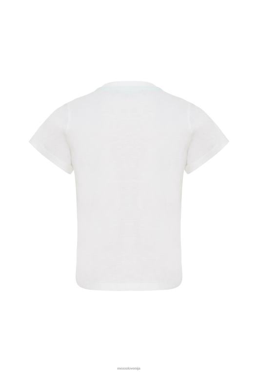 Mexxbež fantje majica s kratkimi rokavi, umazano bela 860R902