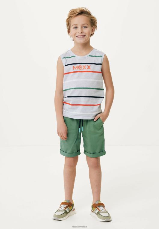 Mexxbombaž fantje črtasto brezrokavnik siva melee 860R897