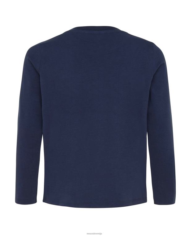 Mexxmodra fantje majica z umetninami mornarsko modra 860R957