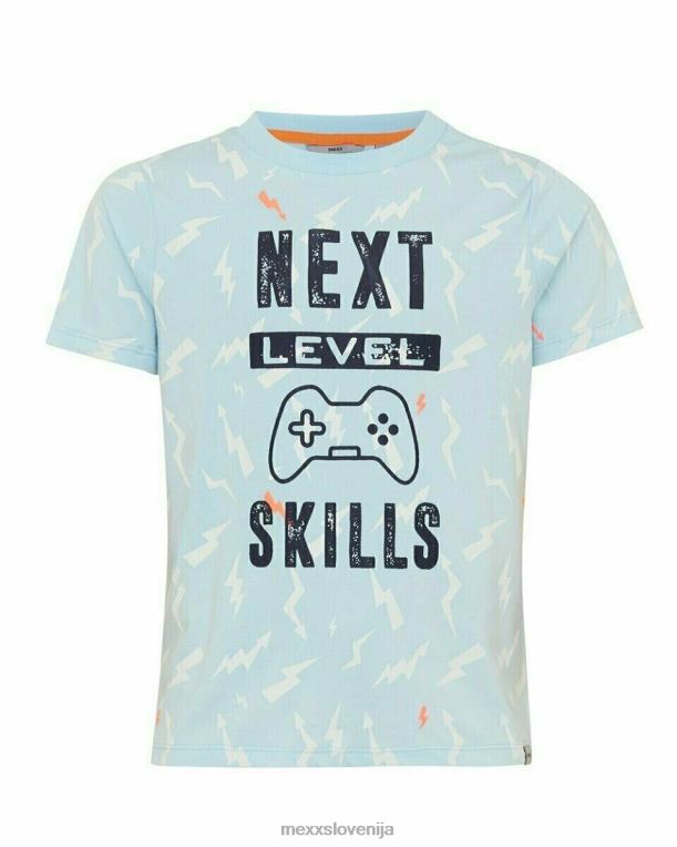 Mexxmodra fantje potiskana majica svetlo modra 860R970