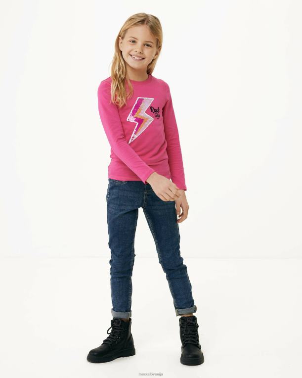 Mexxroza dekleta dvosmerna majica z dolgimi rokavi 860R834