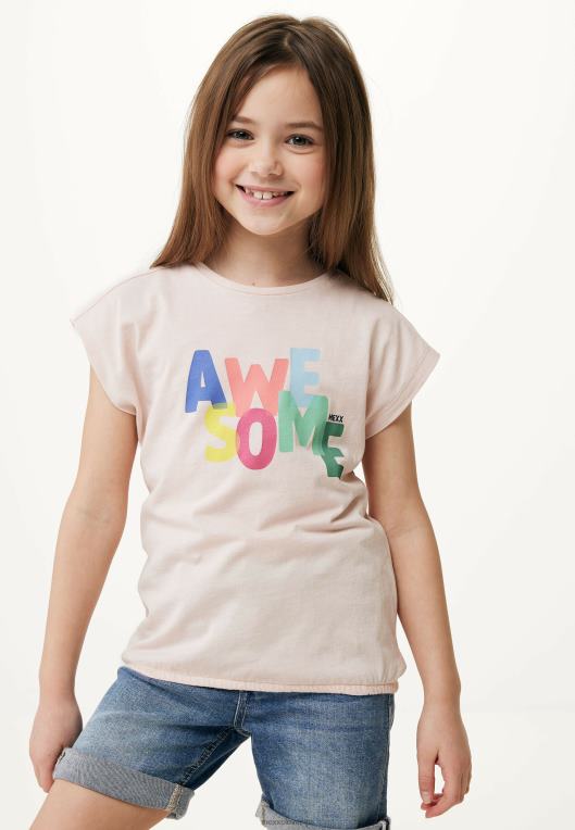 Mexxroza dekleta majica s kratkimi rokavi svetla 860R747