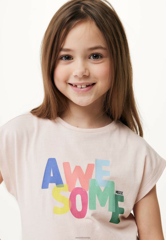 Mexxroza dekleta majica s kratkimi rokavi svetla 860R747