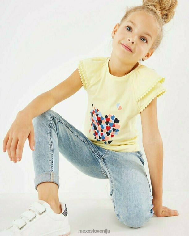 Mexxrumena dekleta umetniška majica rumena 860R867