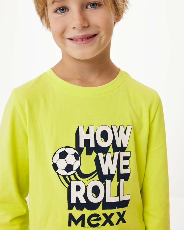 Mexxrumena fantje majica z neonsko umetnino 860R956