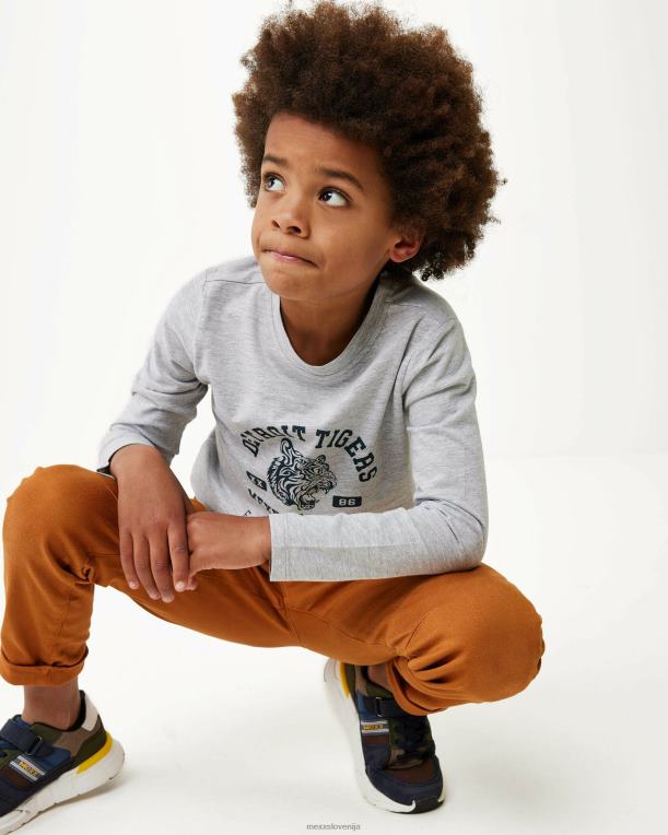 Mexxsiva fantje majica z dolgimi rokavi z umetninami melee 860R940