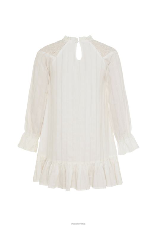 Mexxbež dekleta obleka iz vezenja bela 860R746