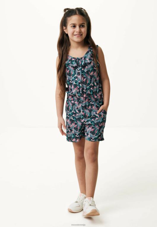 Mexxroza dekleta potiskan kombinezon losos 860R776