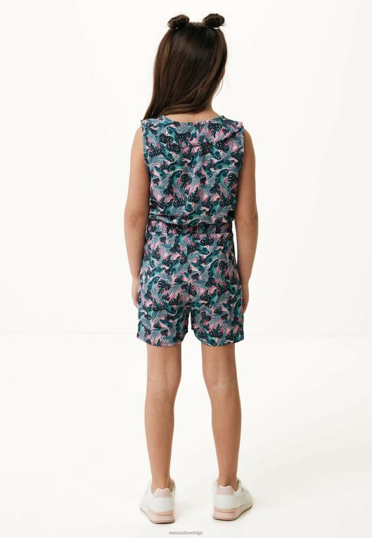 Mexxroza dekleta potiskan kombinezon losos 860R776