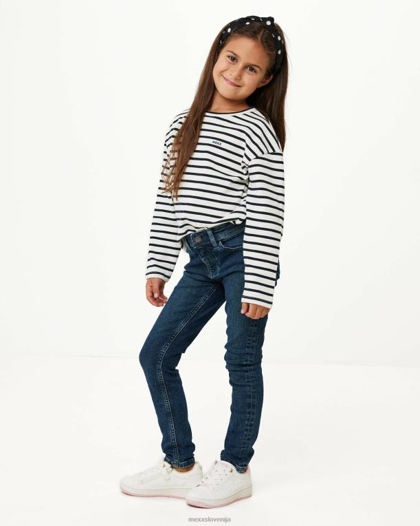 Mexxbela dekleta črtast pulover s spuščenimi rameni 860R827