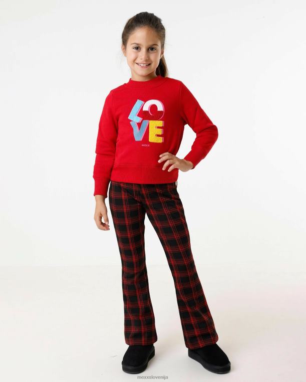 Mexxrdeča dekleta pulover z okroglim izrezom in umetninami 860R816