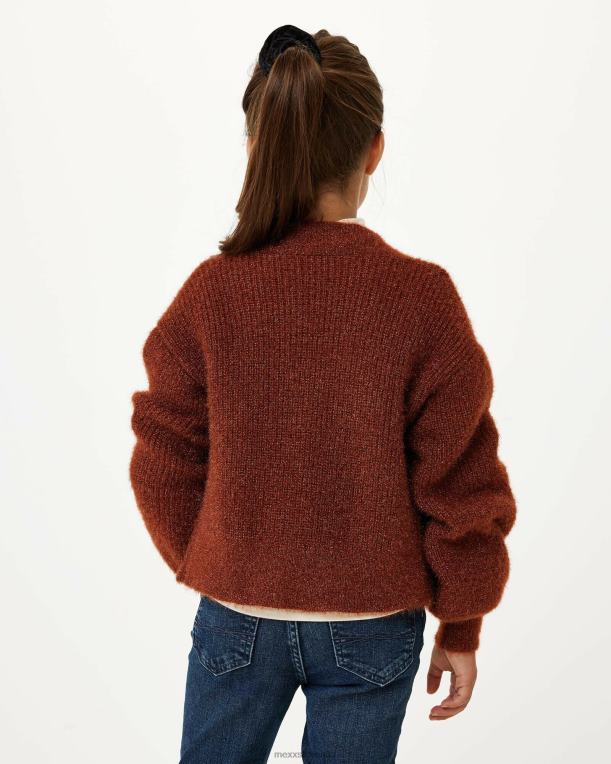 Mexxrjav dekleta temna jopica z lureksom 860R820