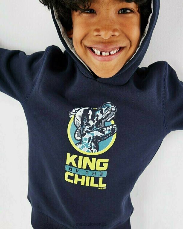 Mexxmodra fantje mornarsko modri pulover s kapuco 860R968