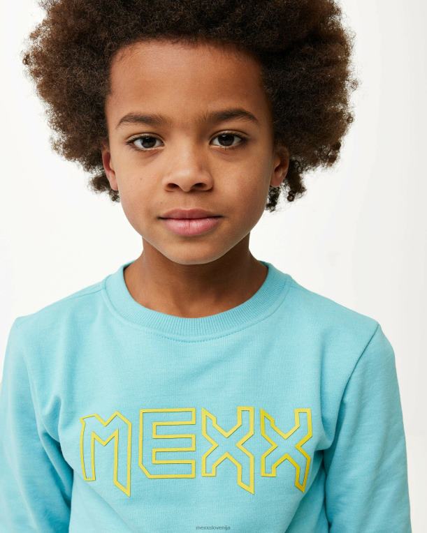 Mexxmodra fantje nosilec logotipa crewneck ocean 860R953