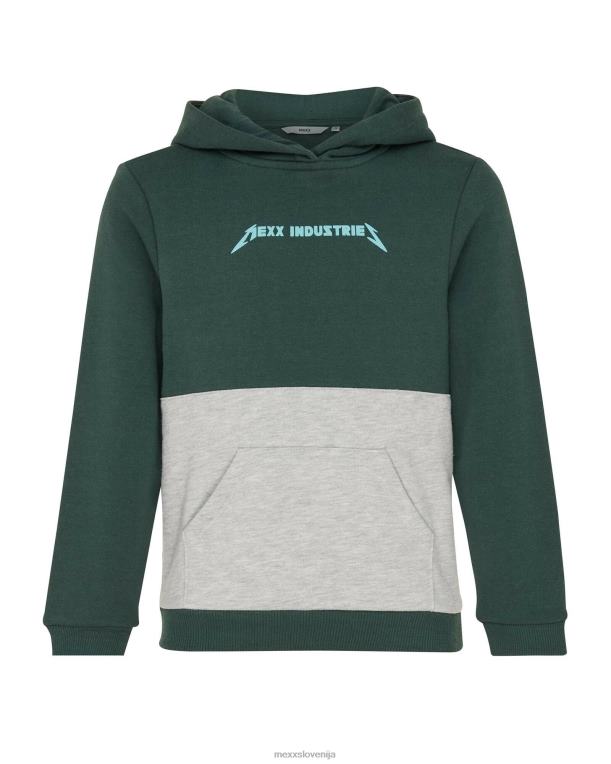 Mexxzelena fantje barvni pulover s kapuco temen 860R948
