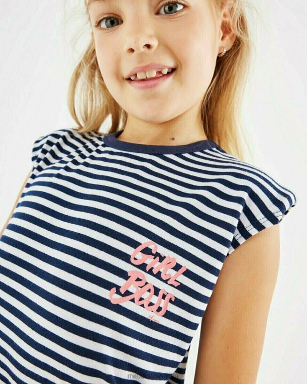 Mexxbela dekleta črtaste zgornje naramnice umazano bele 860R784