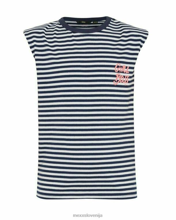 Mexxbela dekleta črtaste zgornje naramnice umazano bele 860R784