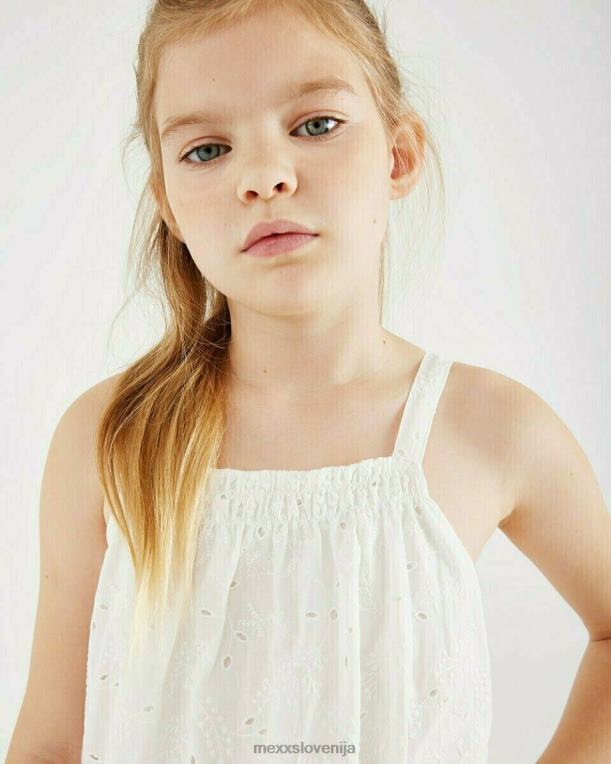 Mexxbela dekleta vrh iz vezenja bele barve 860R864