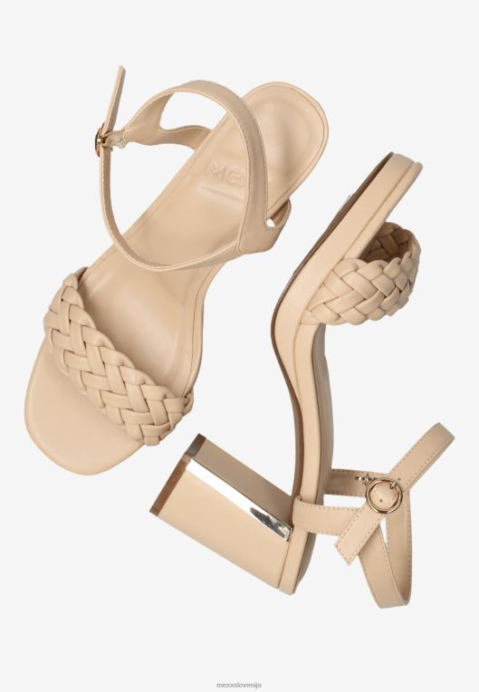 Mexxbež ženske sandal s peto lewy nude 860R326