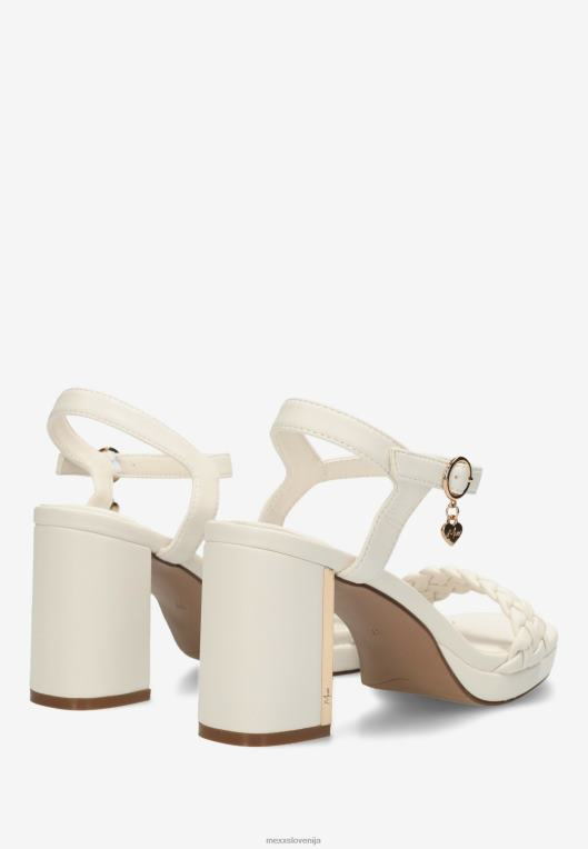 Mexxbež ženske sandal s peto lewy off white 860R327