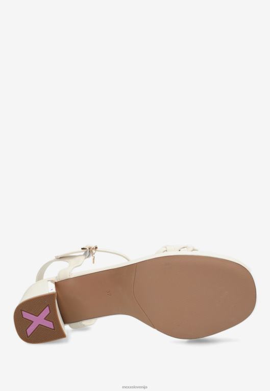 Mexxbež ženske sandal s peto lewy off white 860R327