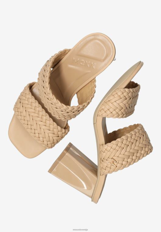 Mexxbež ženske sandal s peto lila kamelja 860R239