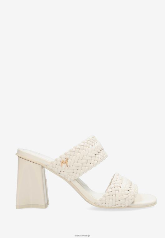 Mexxbež ženske sandal s peto lila umazano bel 860R238