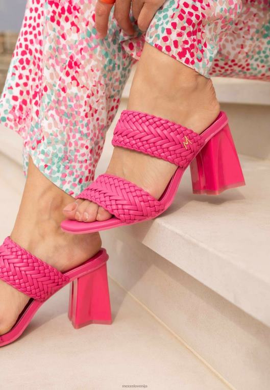 Mexxroza ženske sandal s peto lila fuksija 860R241