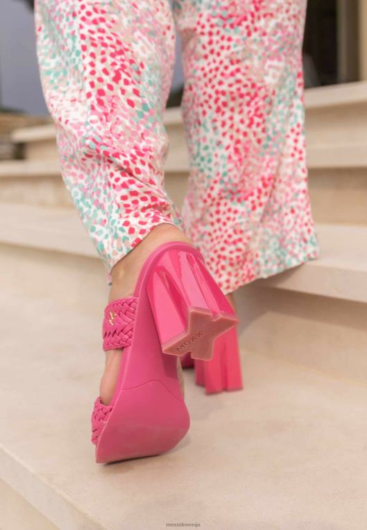 Mexxroza ženske sandal s peto lila fuksija 860R241