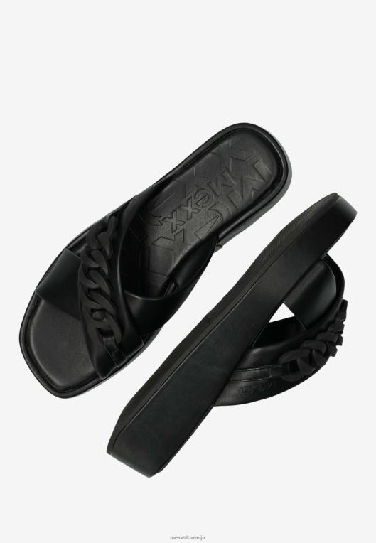 Mexxschwarz ženske sandal lexi črn 860R300