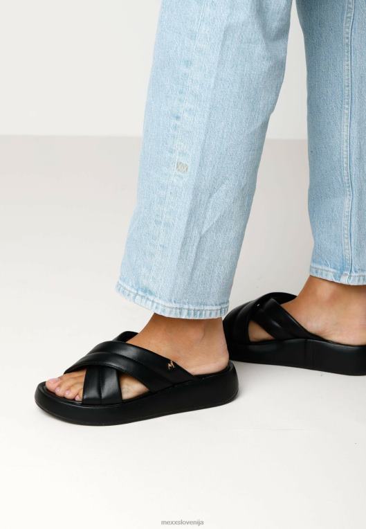 Mexxschwarz ženske sandal luna črn 860R334
