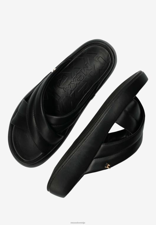Mexxschwarz ženske sandal luna črn 860R334