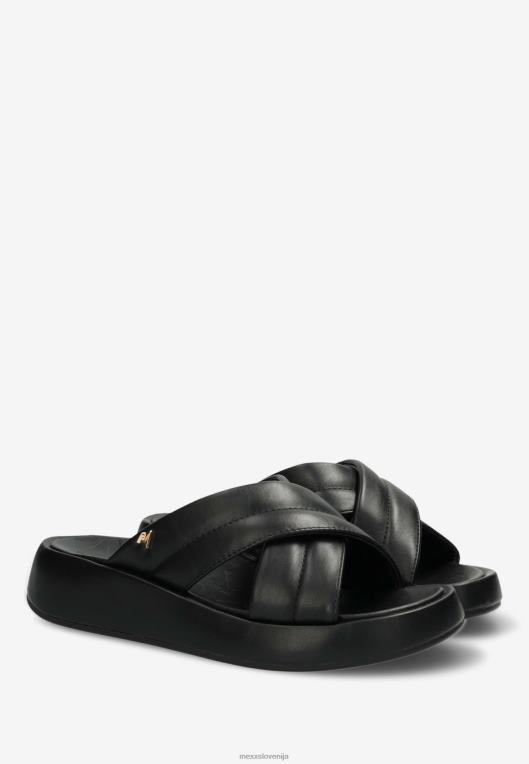 Mexxschwarz ženske sandal luna črn 860R334