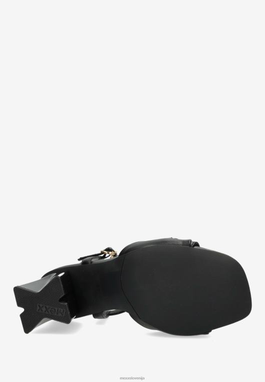 Mexxschwarz ženske sandal s peto lauren črn 860R323