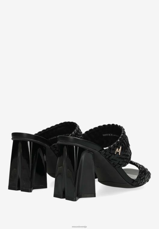 Mexxschwarz ženske sandal s peto lila črn 860R240